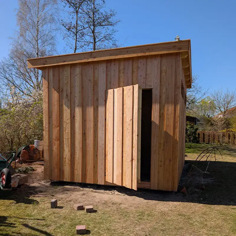 Individuell gebautes Gartenhaus aus Holz von Holzwerte Lüneburg