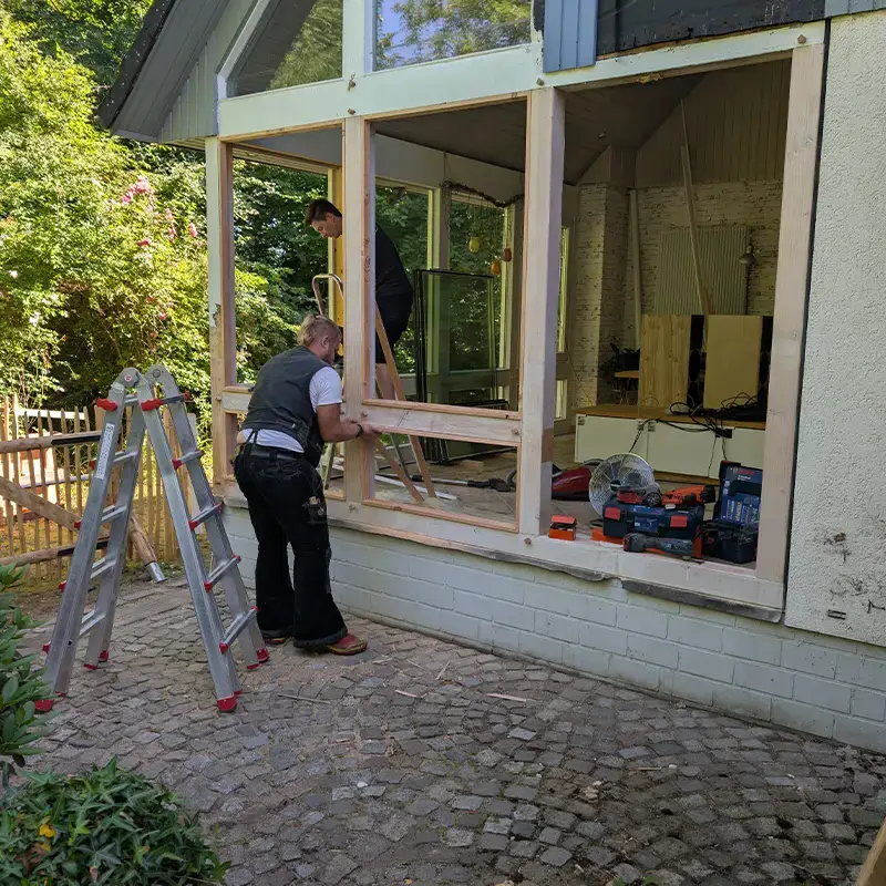 Sanierung einer Holzkonstruktion durch Holzwerte Lüneburg